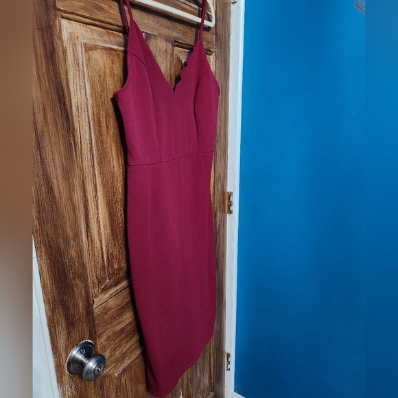 NWOT sz L Socialite Spaghetti Strap Cocktail Dress - Picture 4 of 7